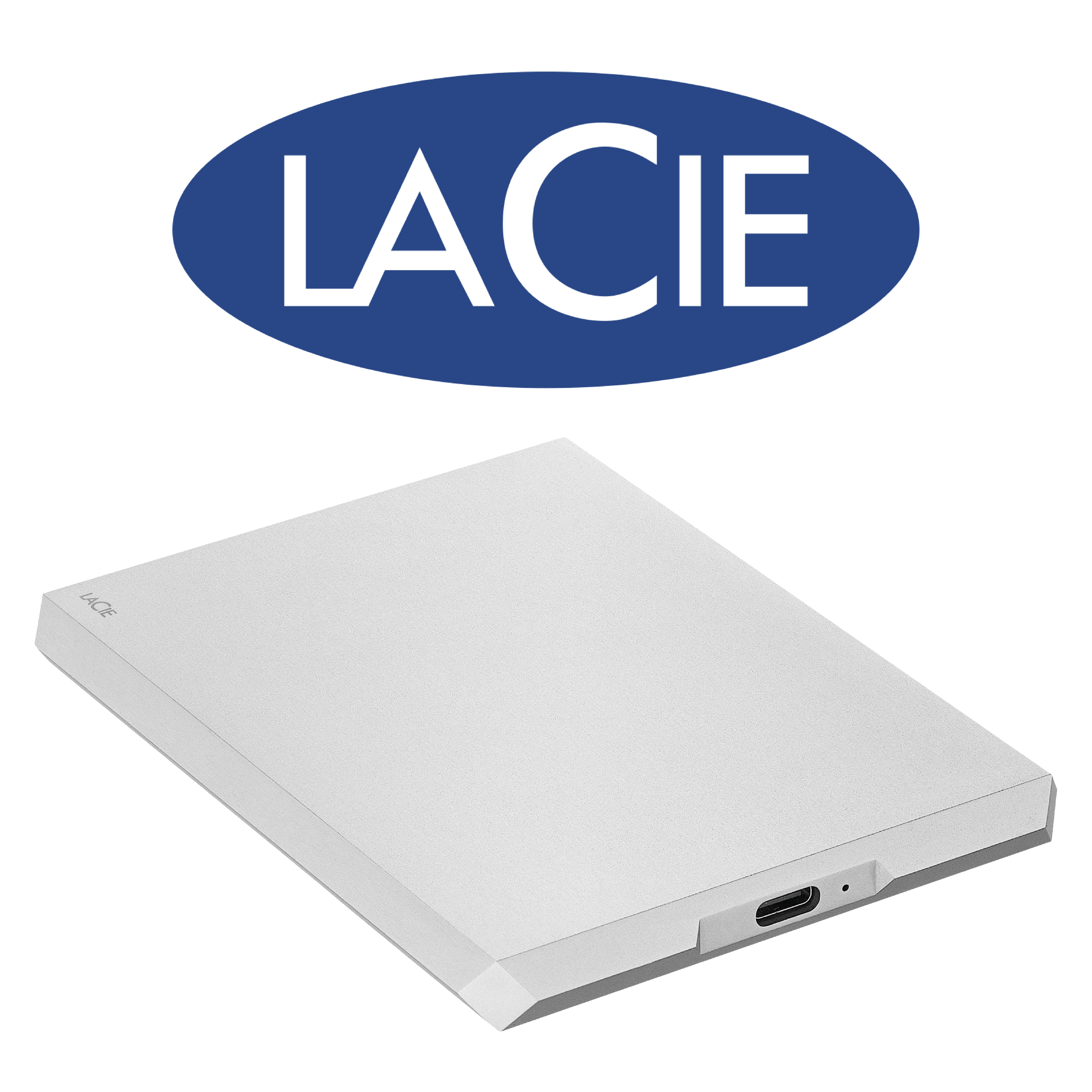 Disque Dur moon silver 4To USB-C Lacie