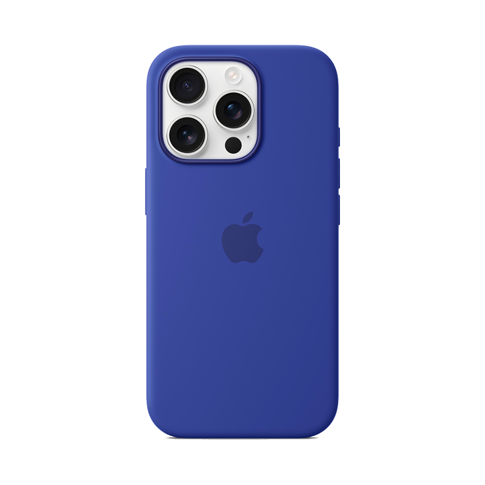 Coque en silicone avec MagSafe pour iPhone 16 Pro